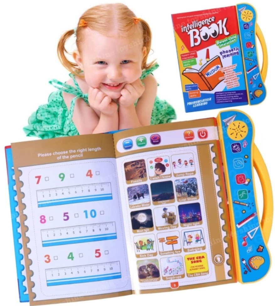 Baby intelligence Book, Zayan Rechargeable Intelligence Book for