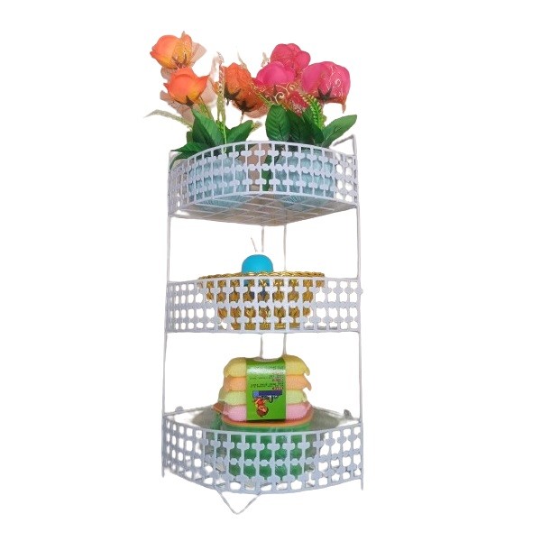 3 Tier Wall Hanging Wall Corner Shelf Wall Hanging Storage Organizer